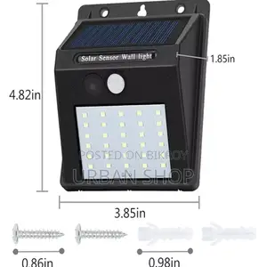 30 Led Motion Sensor Wall Solar Light Waterproof Security Lamp