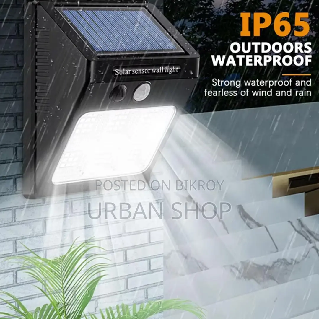 30 Led Motion Sensor Wall Solar Light Waterproof Security Lamp