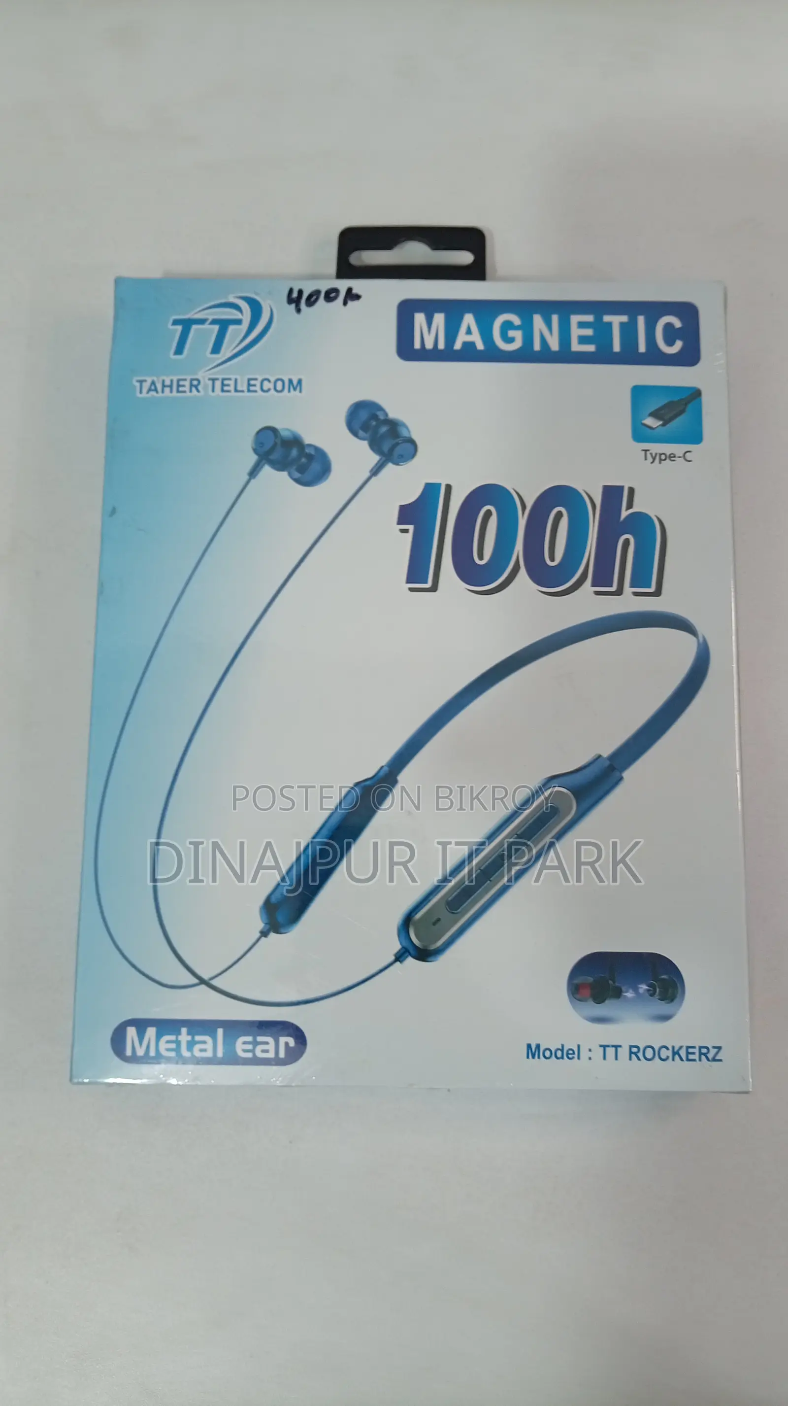 Taher Telecom Tt Rockerz Magnetic Bluetooth Neckband Earphone