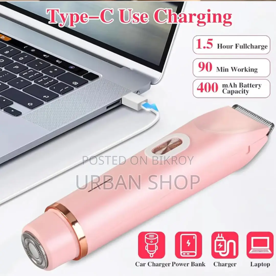 2-in-1 Waterproof Electric Shaver for Women