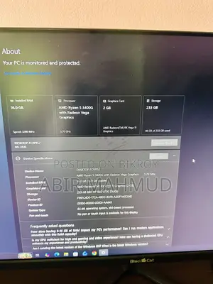 Desktop Computer 16GB AMD Ryzen 5 SSD 256GB