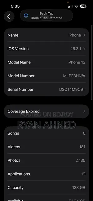 Mobile Phone 128 GB White
