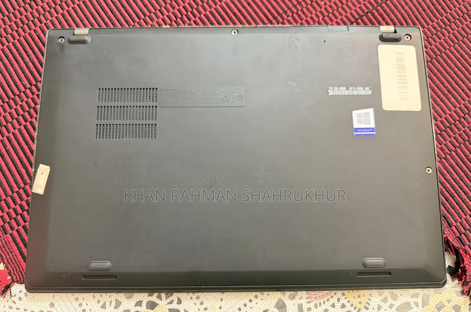 Laptop Lenovo ThinkPad X1 Carbon 8GB Intel Core i5 SSD 256GB