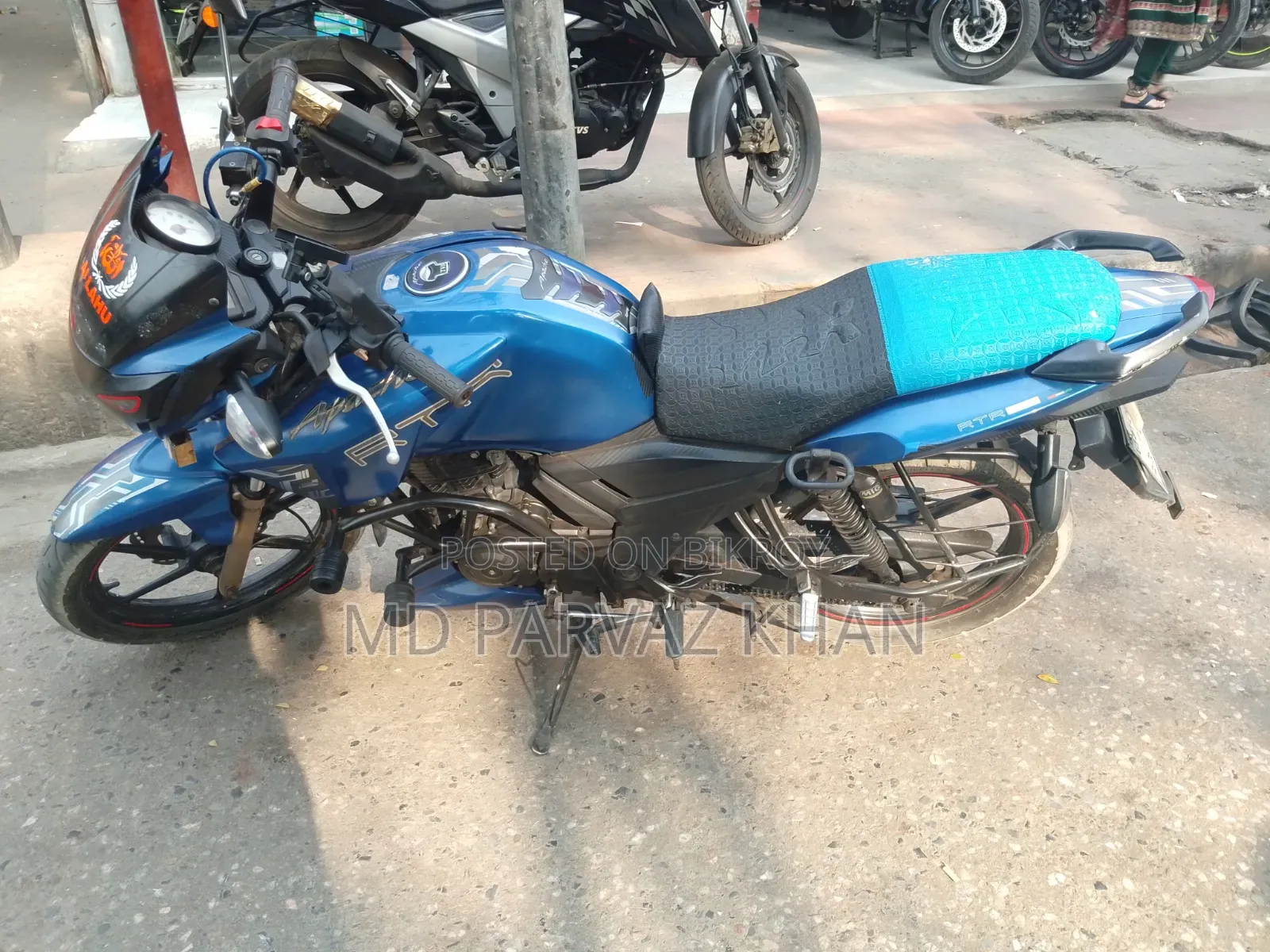 TVS Apache RTR 160 2v Refresh X-Connect 2018 Purple