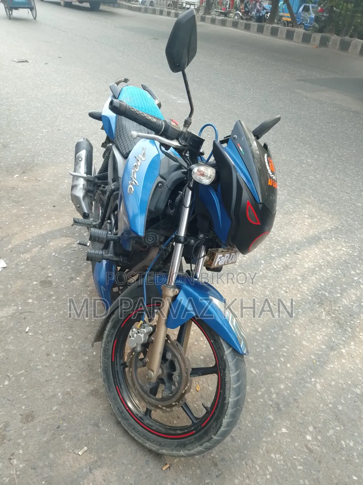 TVS Apache RTR 160 2v Refresh X-Connect 2018 Purple