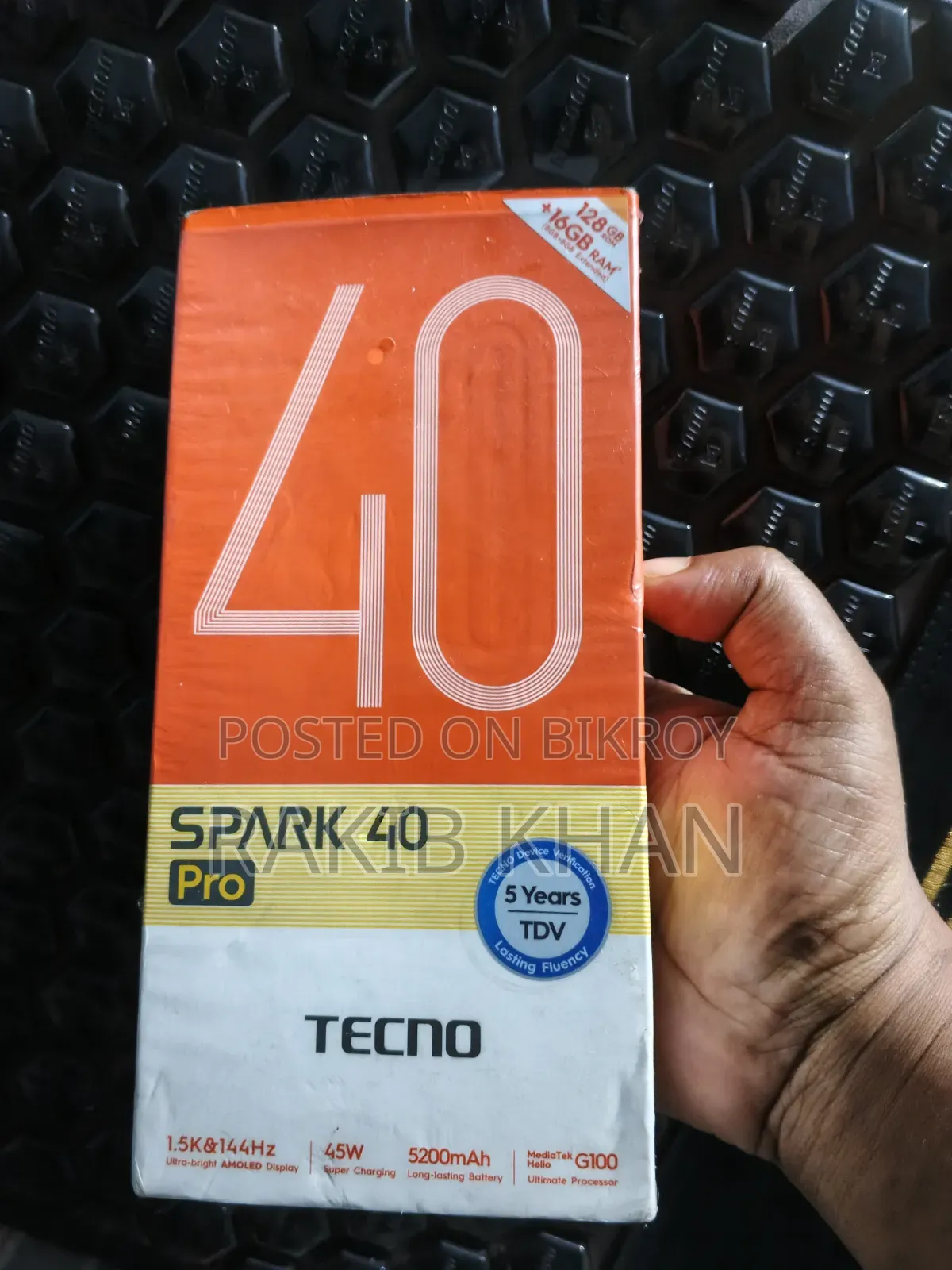 Tecno Spark 40 Pro 128 GB Black