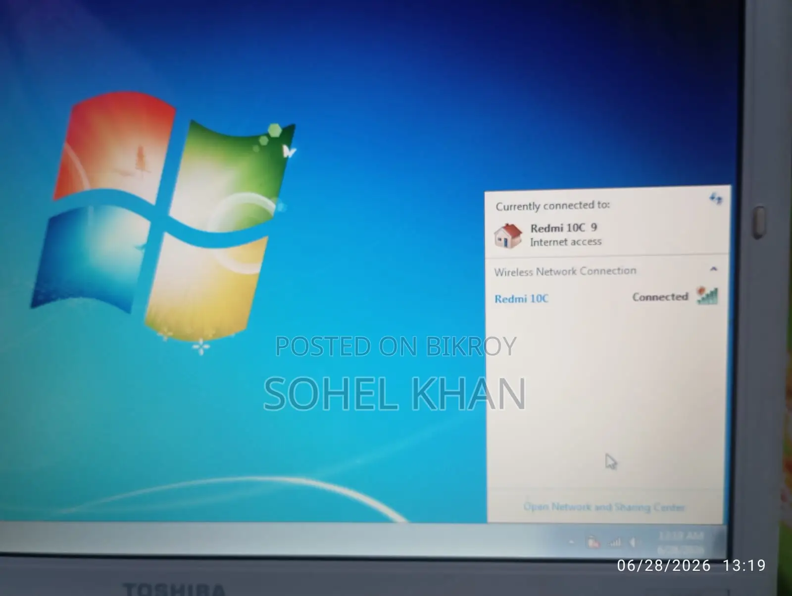 Laptop Toshiba Satellite A350 2GB Intel Celeron HDD 160GB
