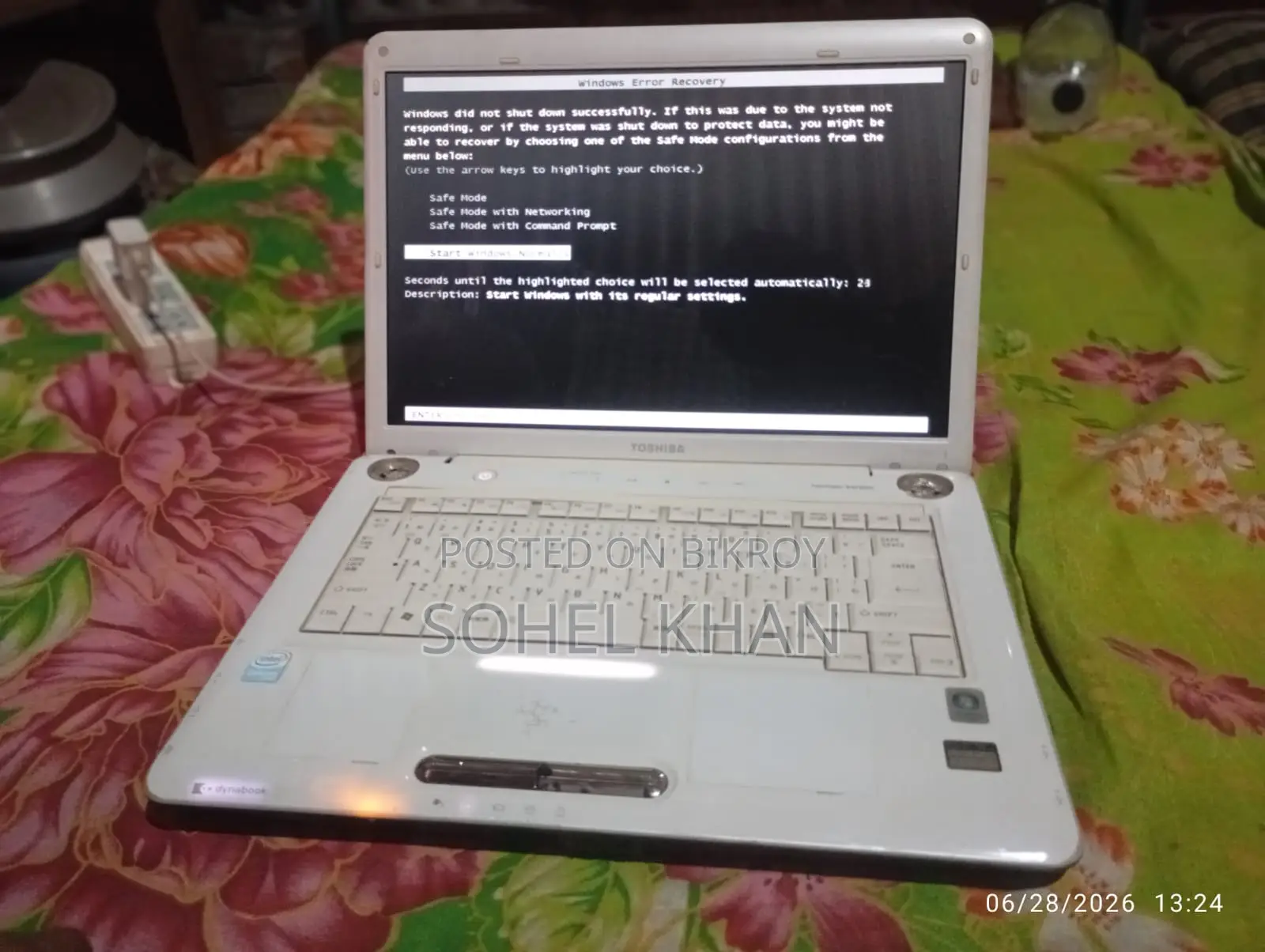 Laptop Toshiba Satellite A350 2GB Intel Celeron HDD 160GB