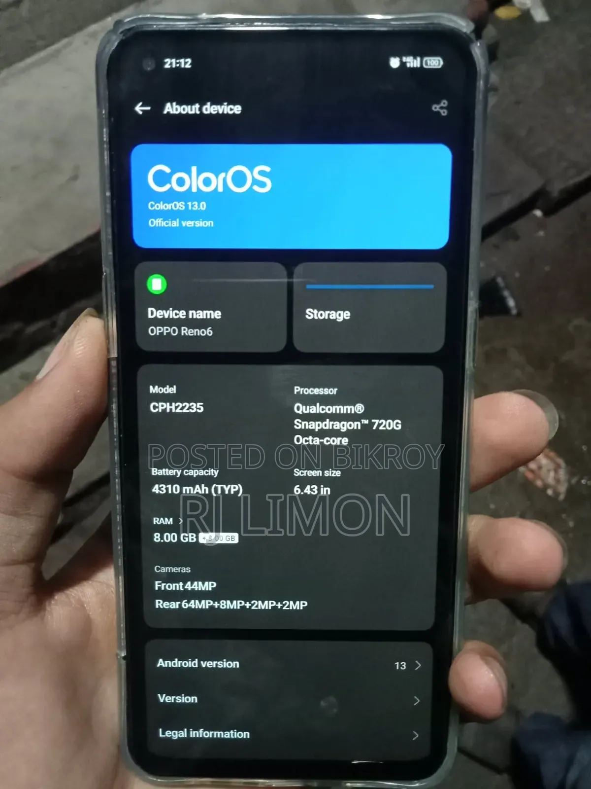 Oppo Reno 128 GB Black