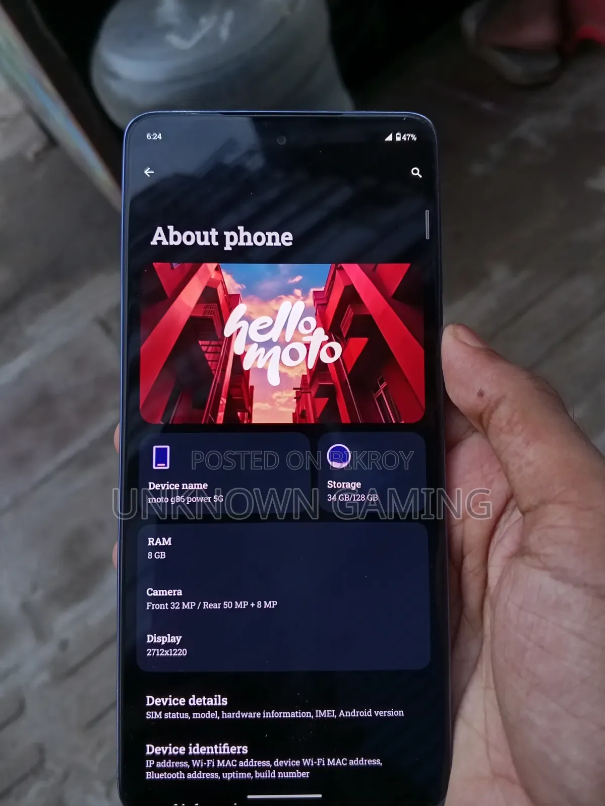 Motorola Moto G86 Power 5G 128 GB Blue
