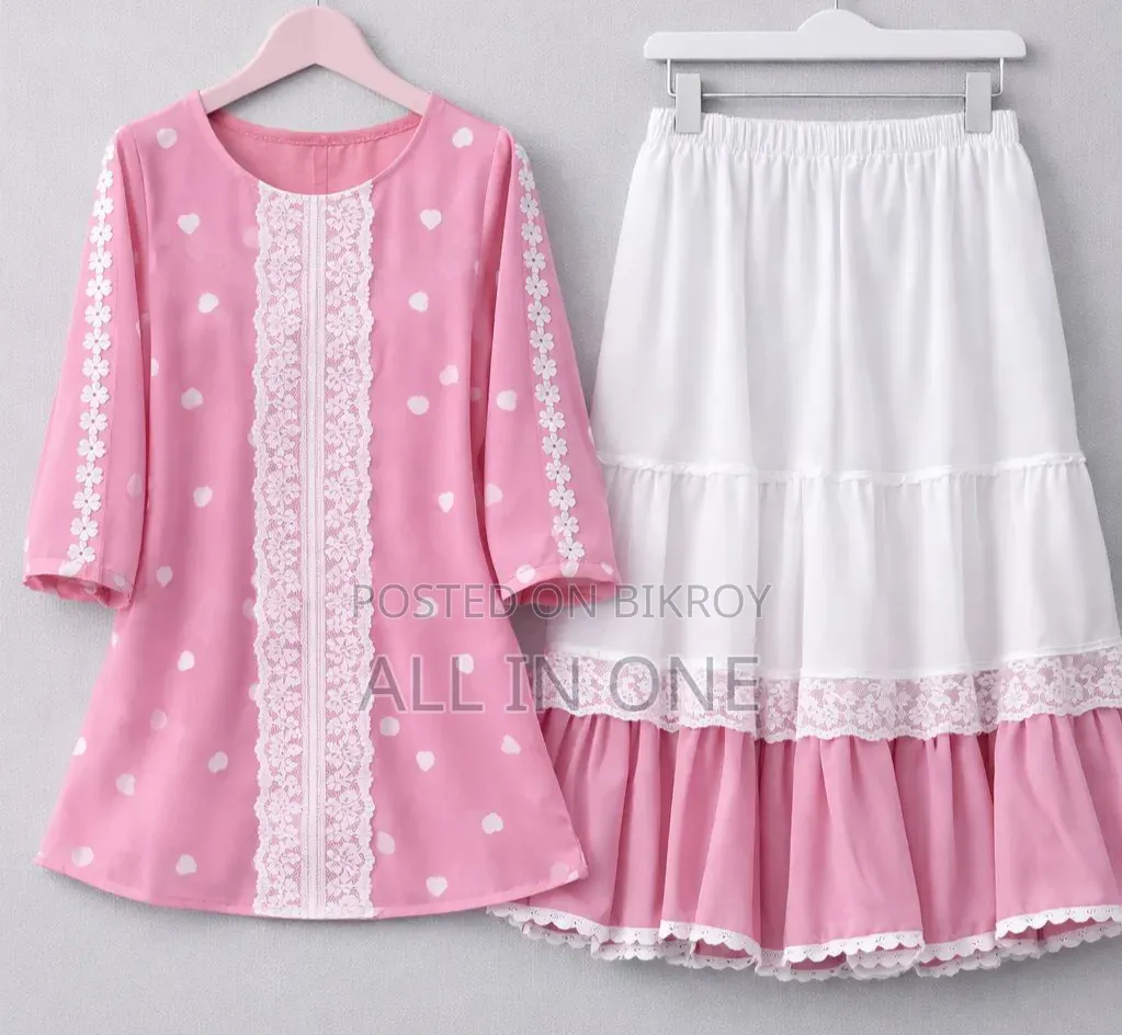 Trendy Ladies Tops and Skirt Set