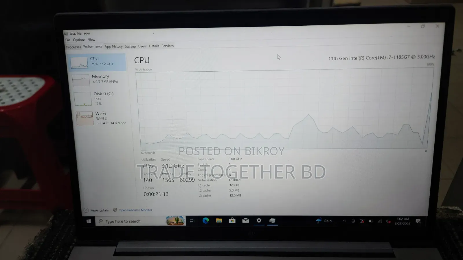 Laptop HP ZBook 14 8GB SSD 256GB