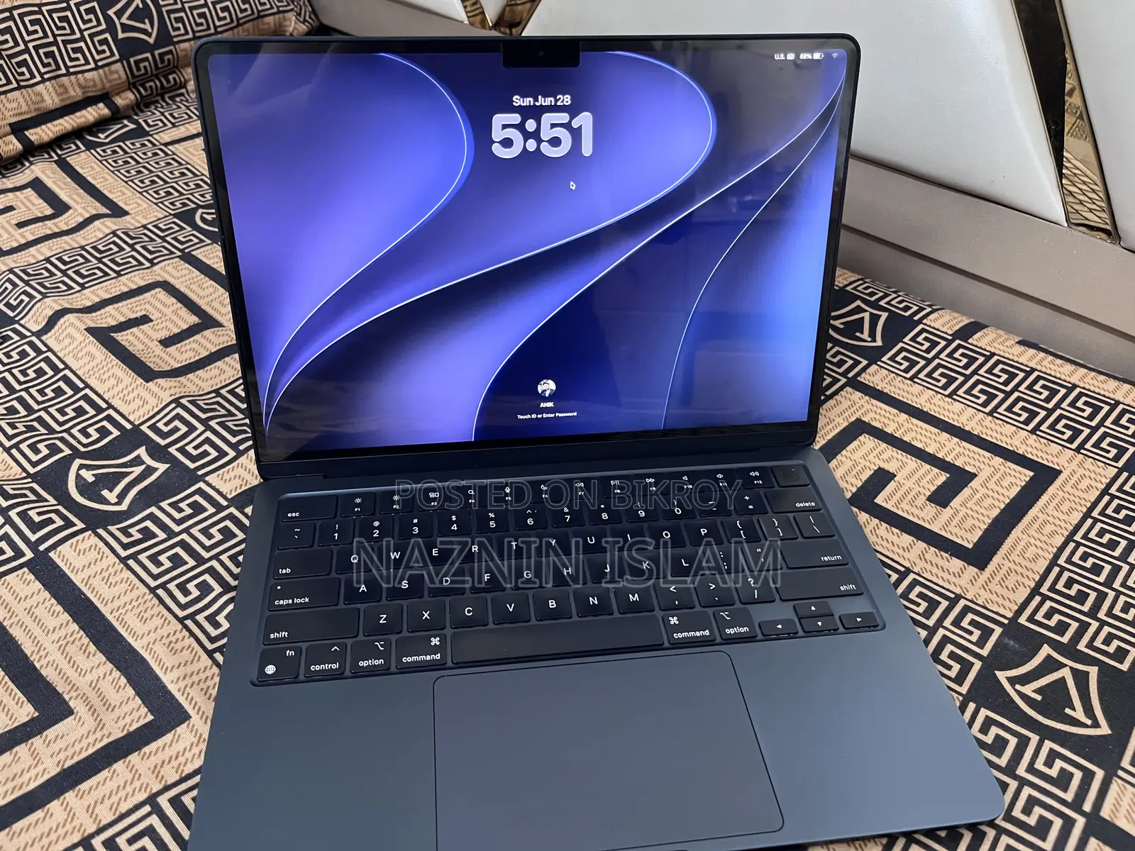 Laptop Apple MacBook Air 2024 M3 16GB Apple M3 SSD 256GB