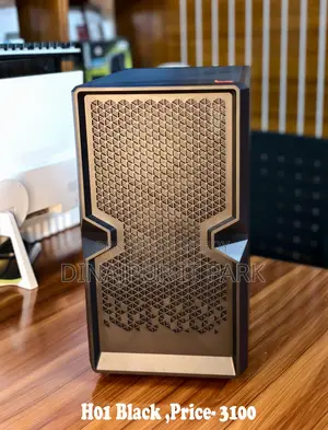 H01 Black Mid-tower Gaming Computer Case