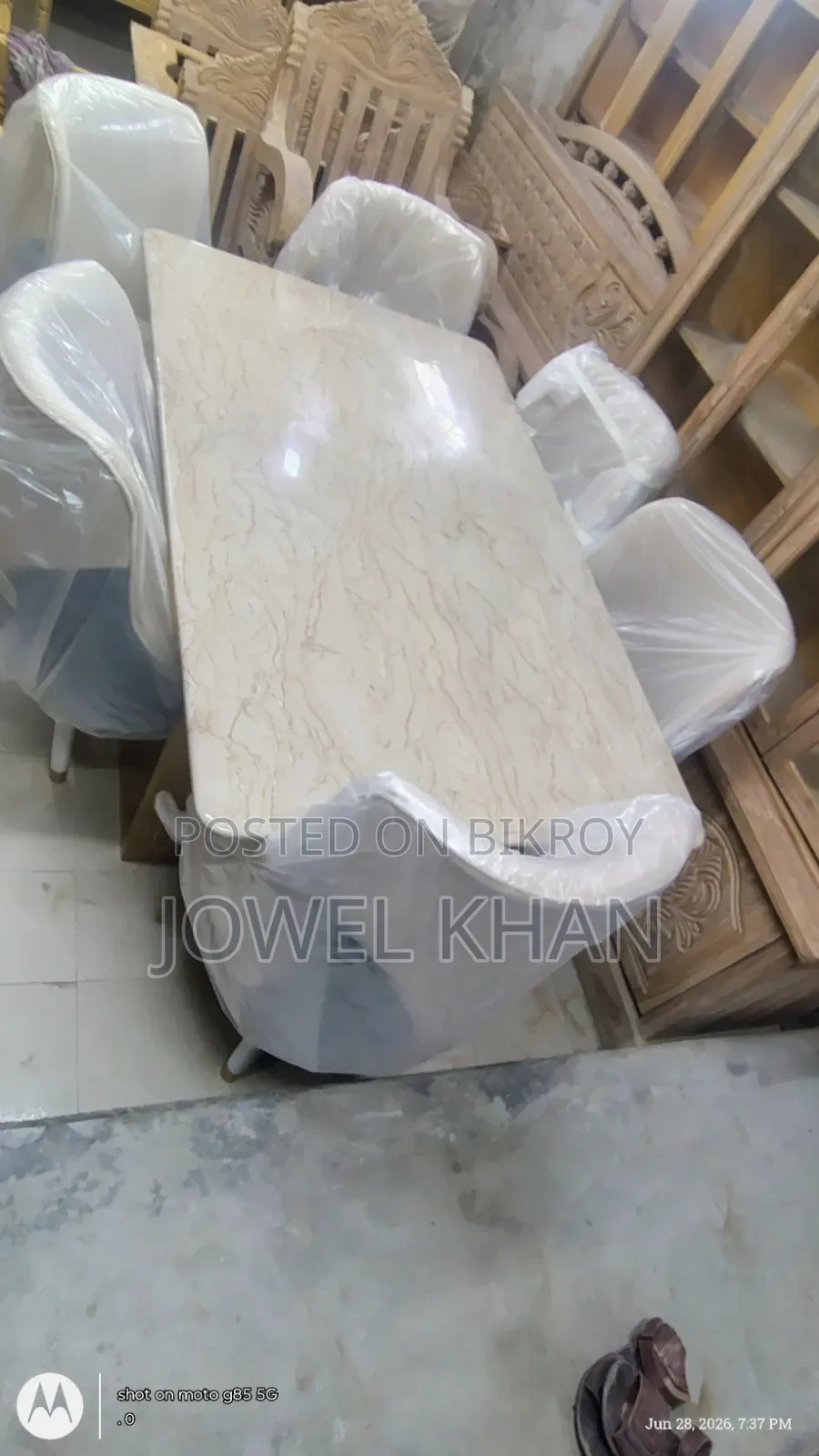 A Marble Stone Dining Set