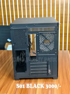 Golden Field S01 Black Dual Tempered Glass Gaming Computer Case