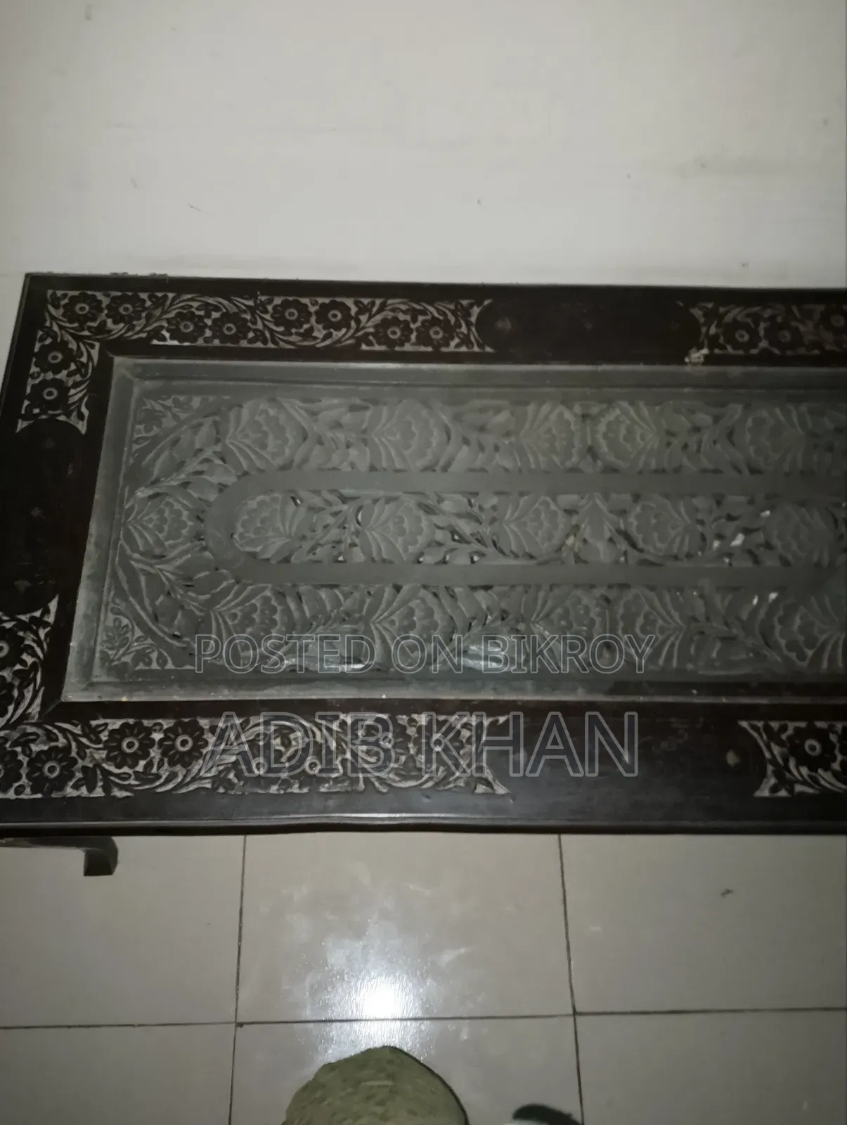 Tea Table Pakistani table with brass work