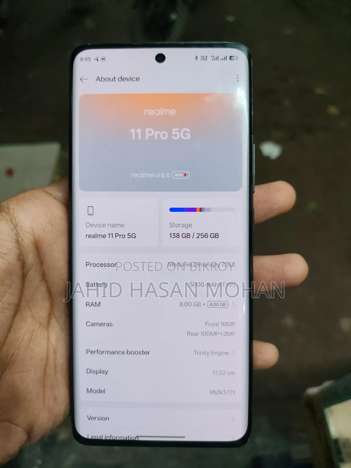 Realme 11 Pro 256 GB Black