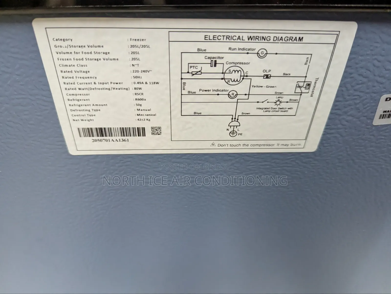 Walton Brand New Glass Door Deep Freezer 205 Ltr.(30% Off)