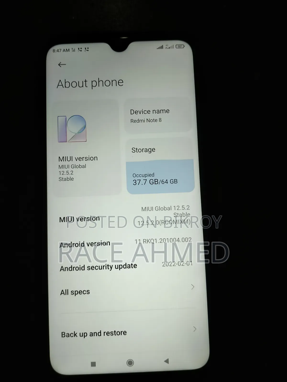 Xiaomi Redmi Note 8 64 GB Blue