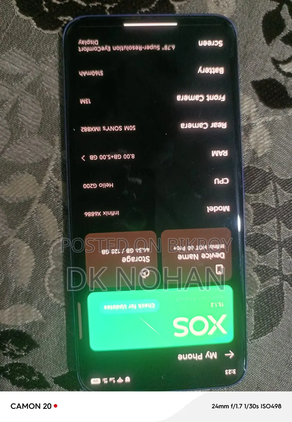 Infinix Hot 60 Pro+ 128 GB Blue