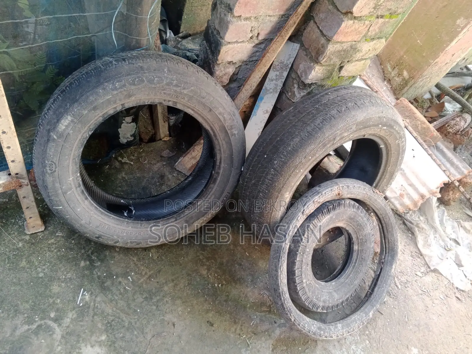 Old private car tires for sale
