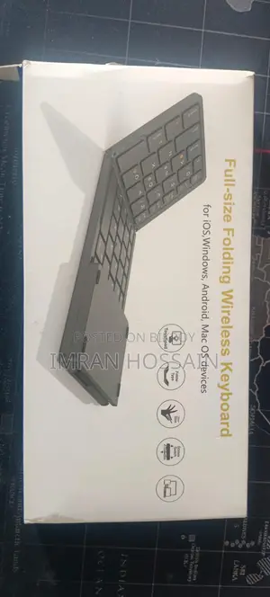 New and Unused Full-size Folding Wireless Keyboard With Touchpad