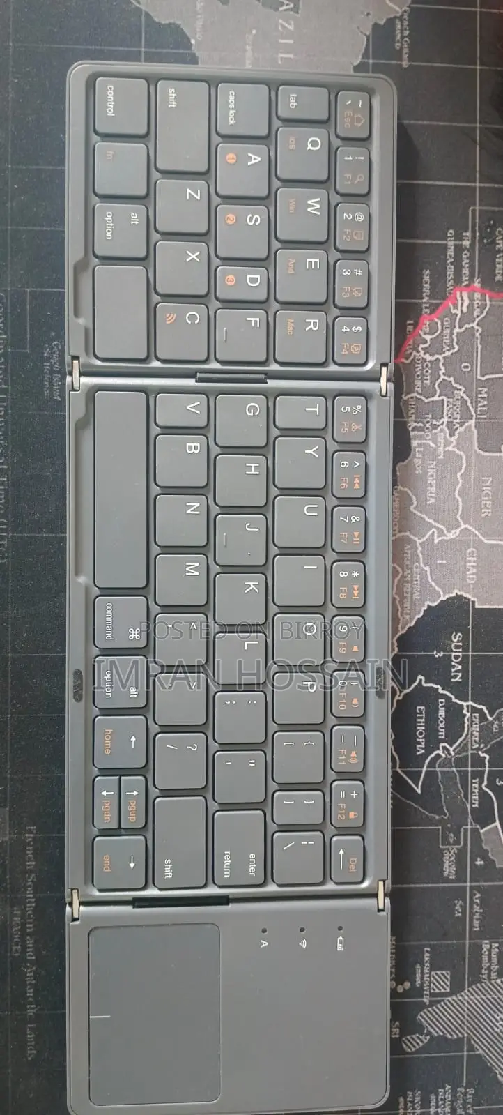 New and Unused Full-size Folding Wireless Keyboard With Touchpad
