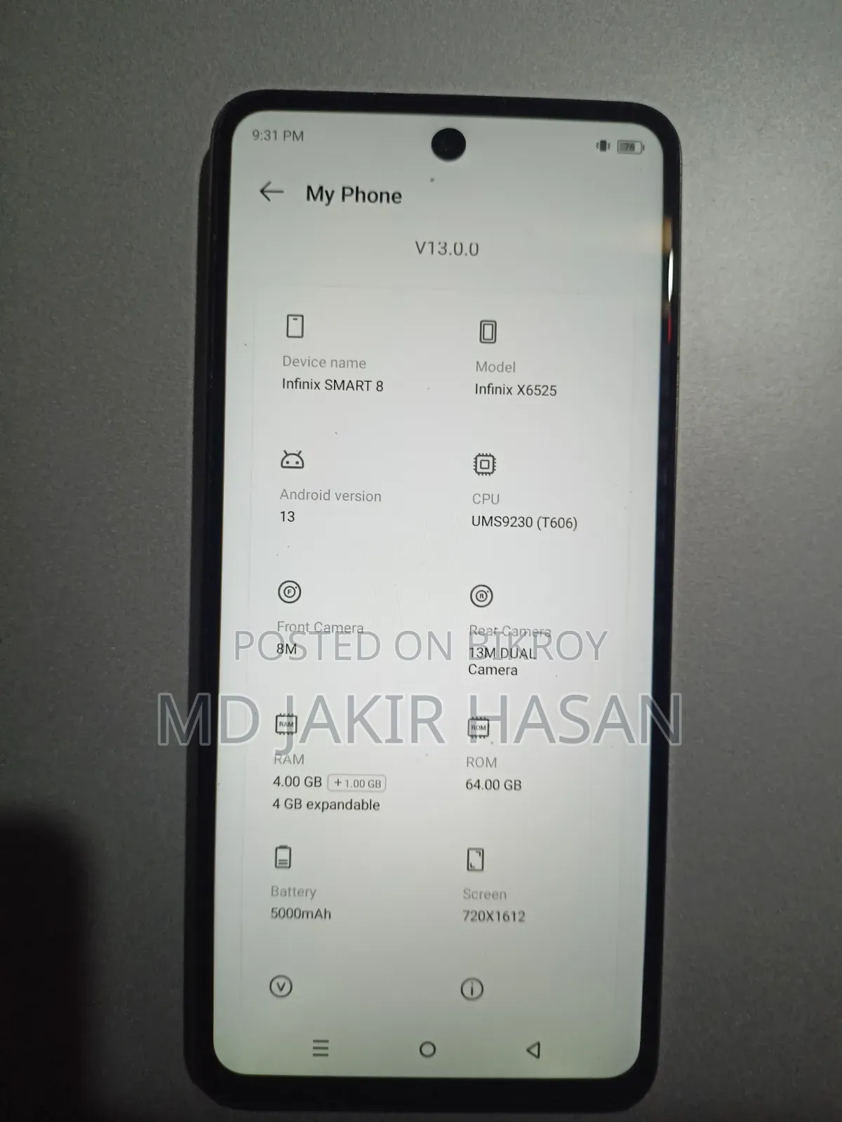 Infinix 64 GB