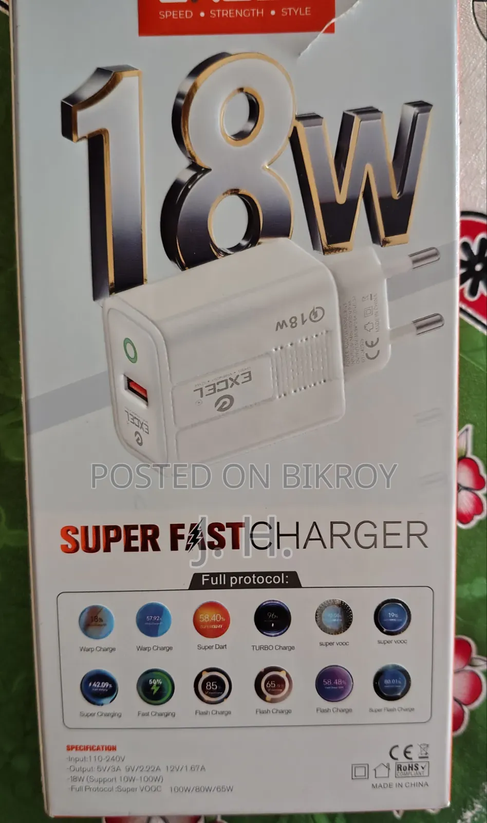 Excel 18w Fast Charger (Adapter Only) | Like New