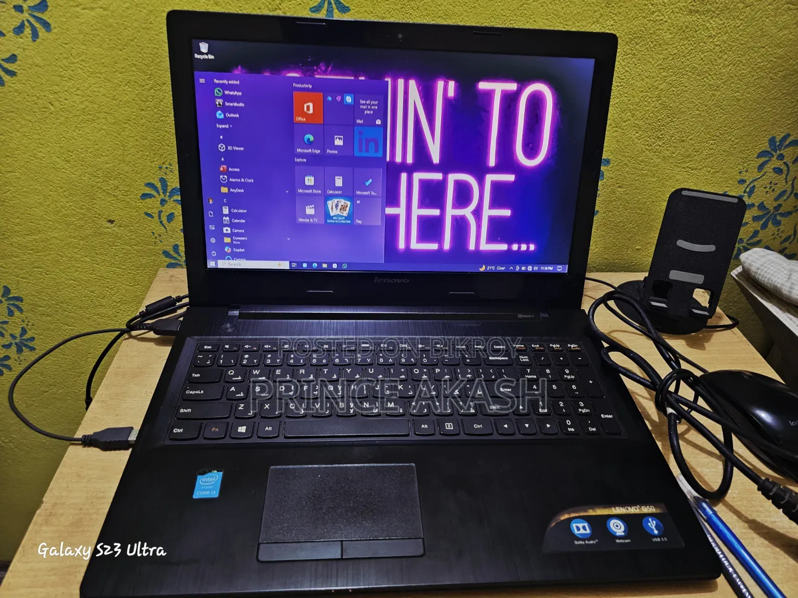 Laptop Lenovo G50-70 4GB Intel Core I3 HDD 512GB