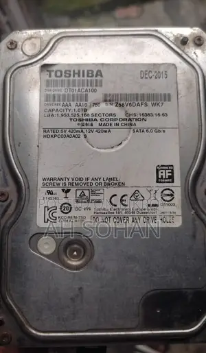 Toshiba- 1tb-HDD (Running Good Condition)