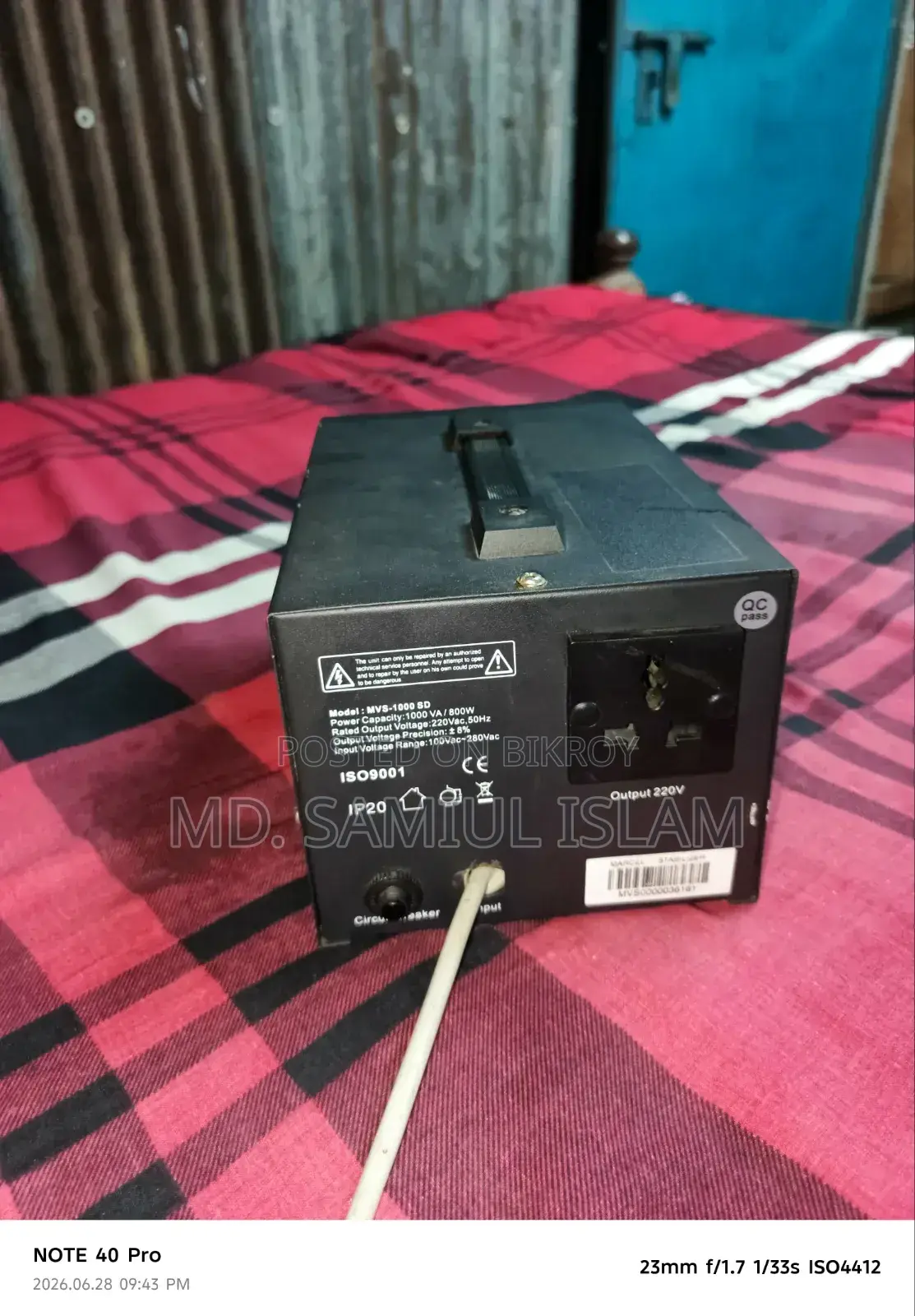 Marcel Voltage Stabilizer