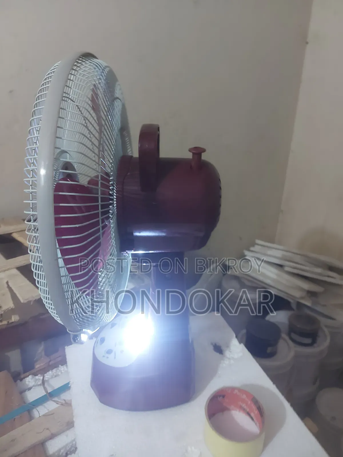 ১২ সাইজের চার্জার ফ্যান এসি ডিসি