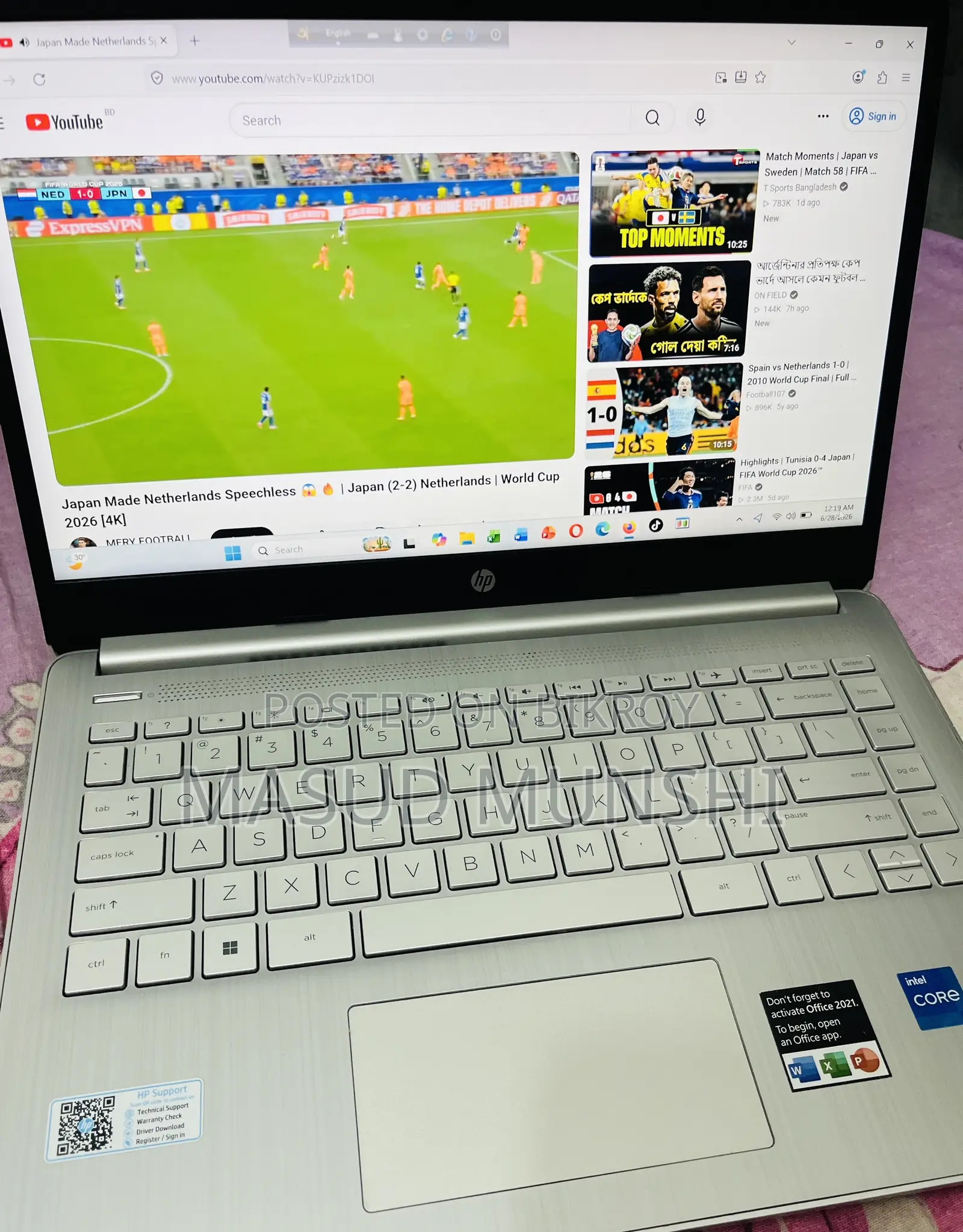 Laptop HP 8GB Intel Core I5 SSD 512GB
