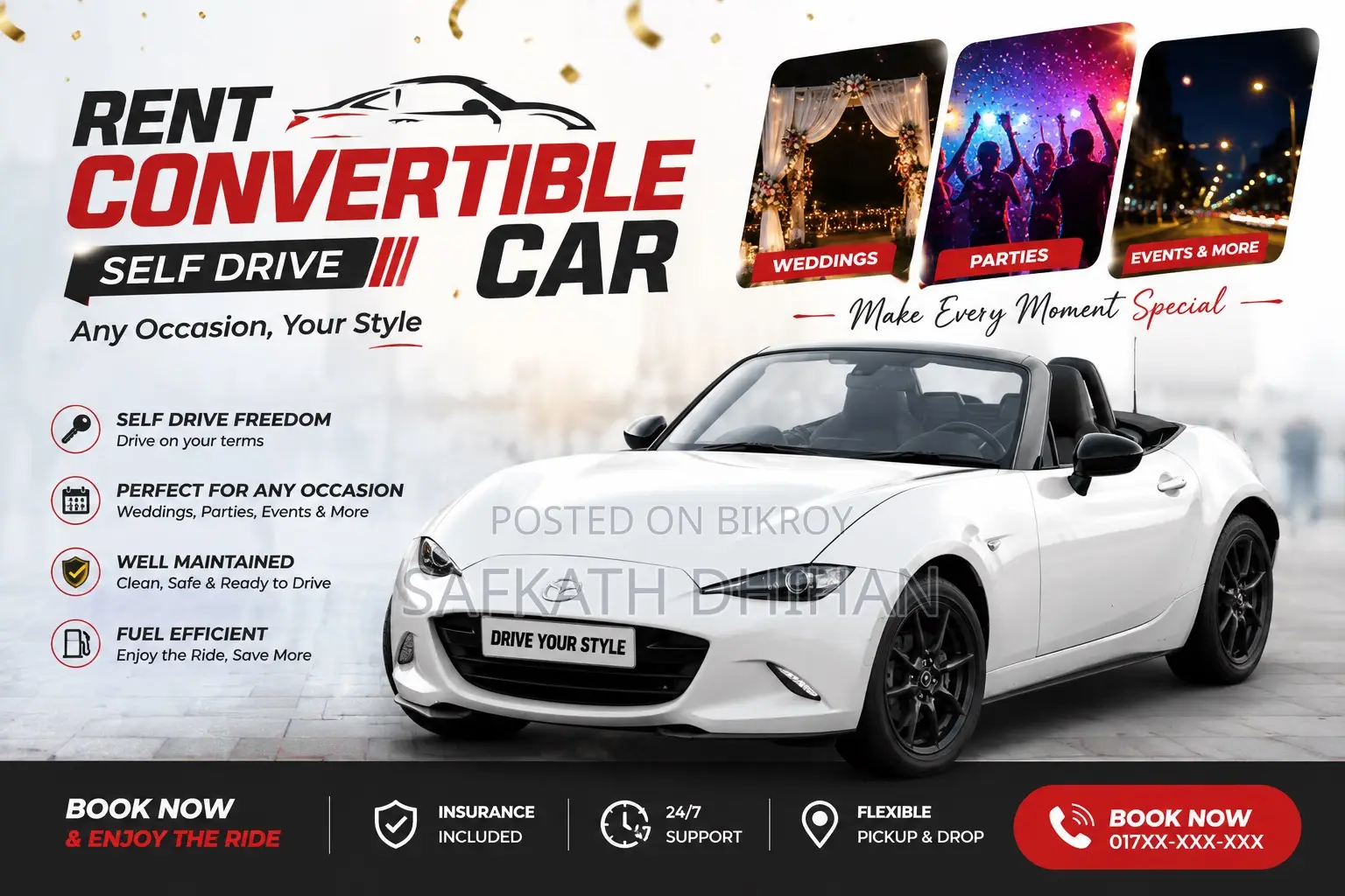 Premium Convertible Self-Drive Rental