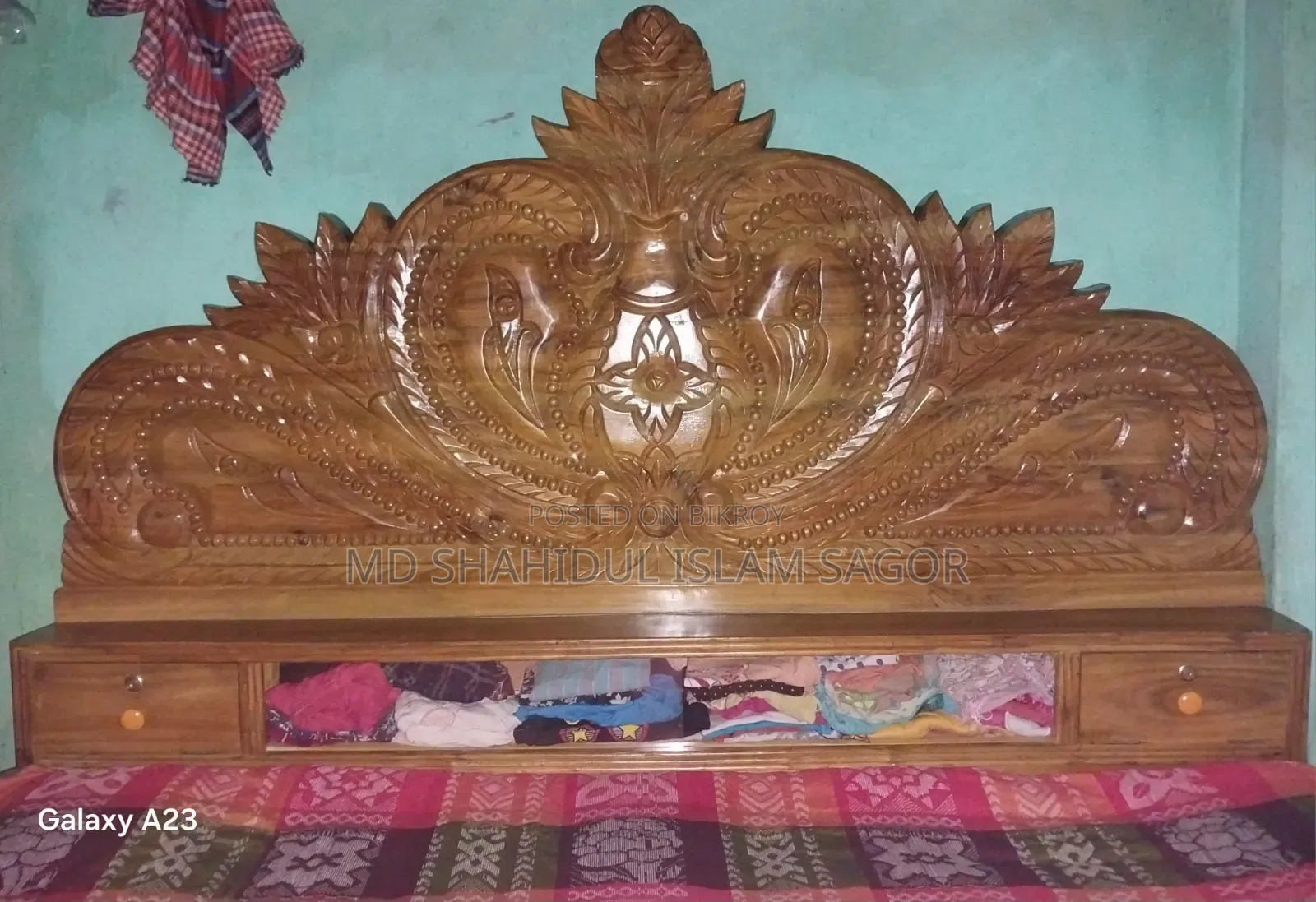 Akashmoni Wood Bed 25,000 Taka