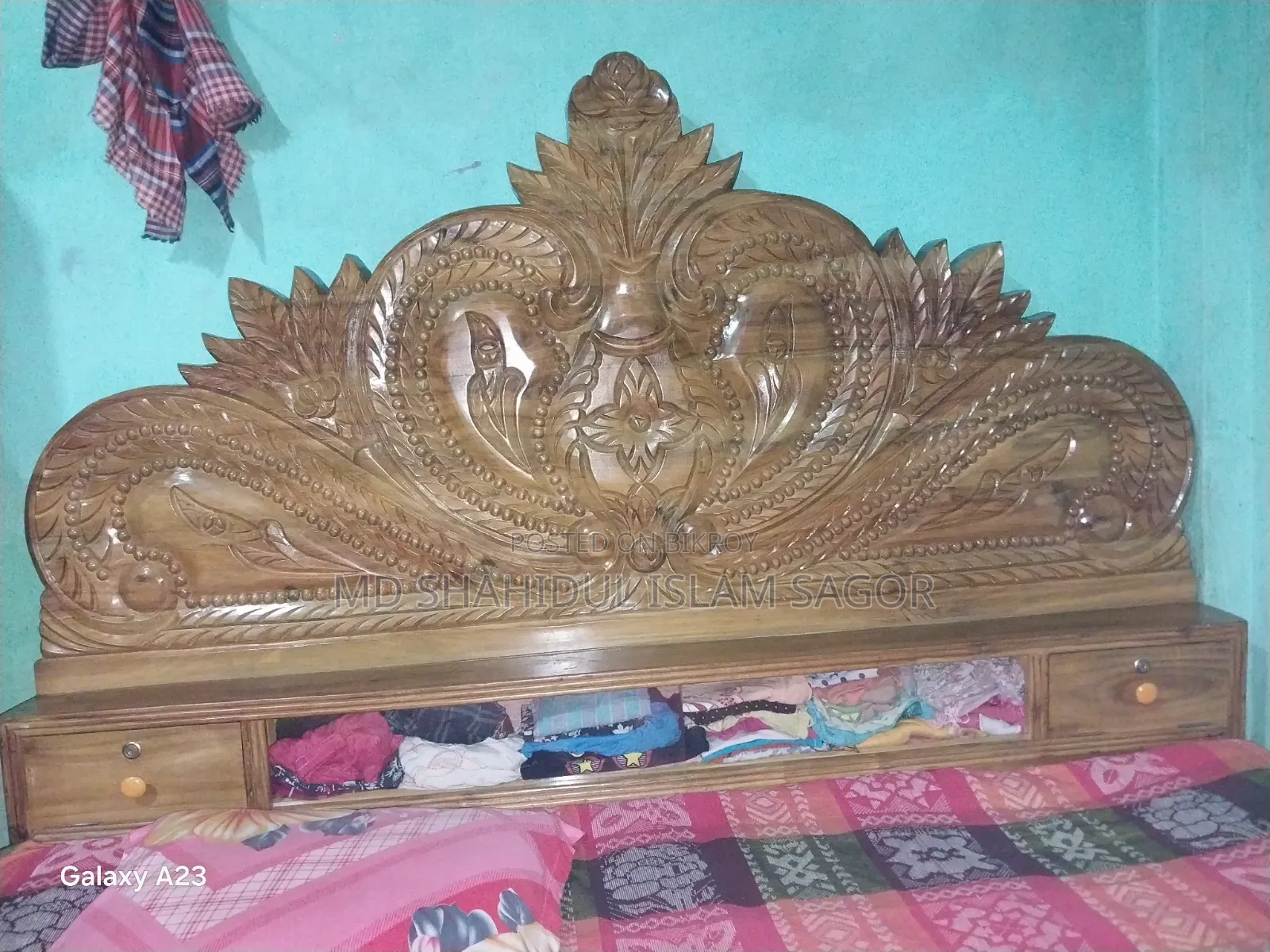 Akashmoni Wood Bed 25,000 Taka