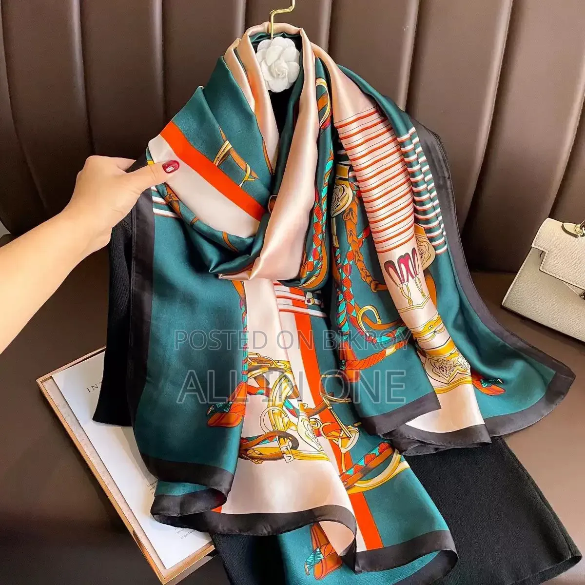Premium Luxury Satin Silk Scarf