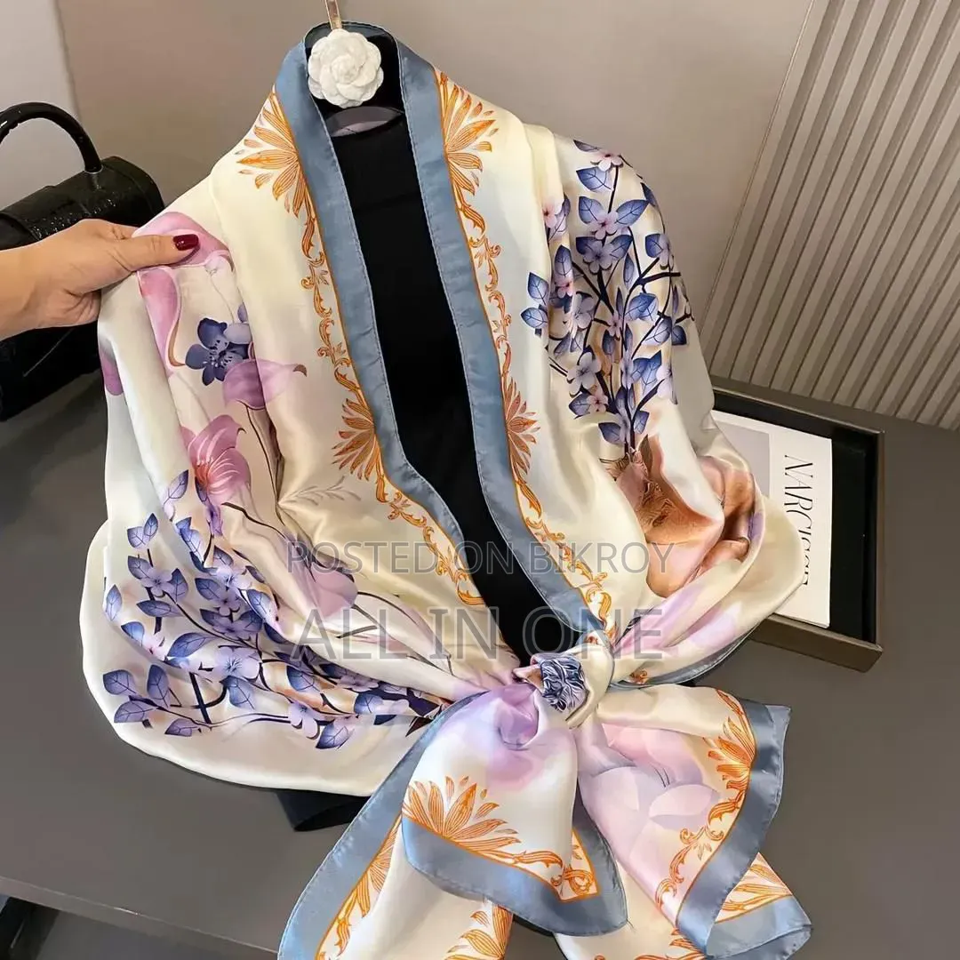 Premium Luxury Satin Silk Scarf