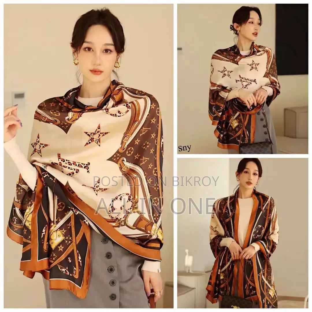 Premium Luxury Satin Silk Scarf