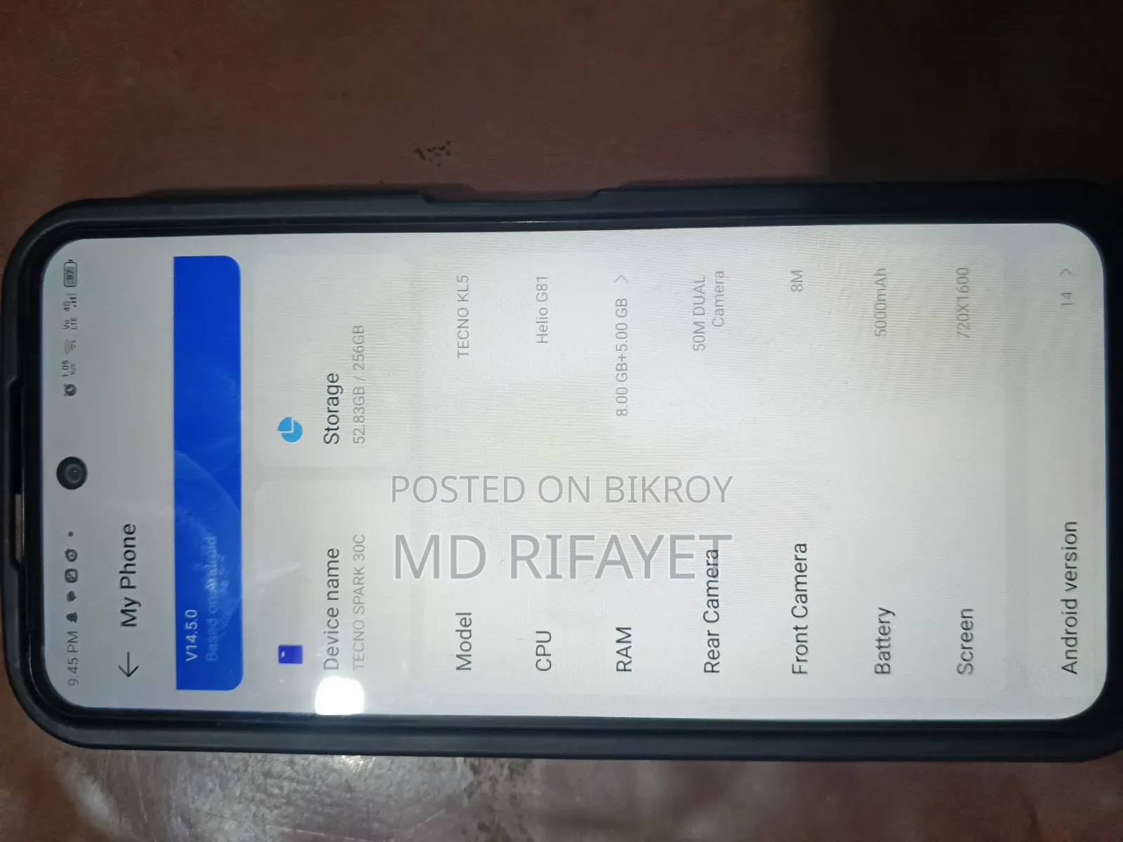 Tecno Spark 30C 128 GB