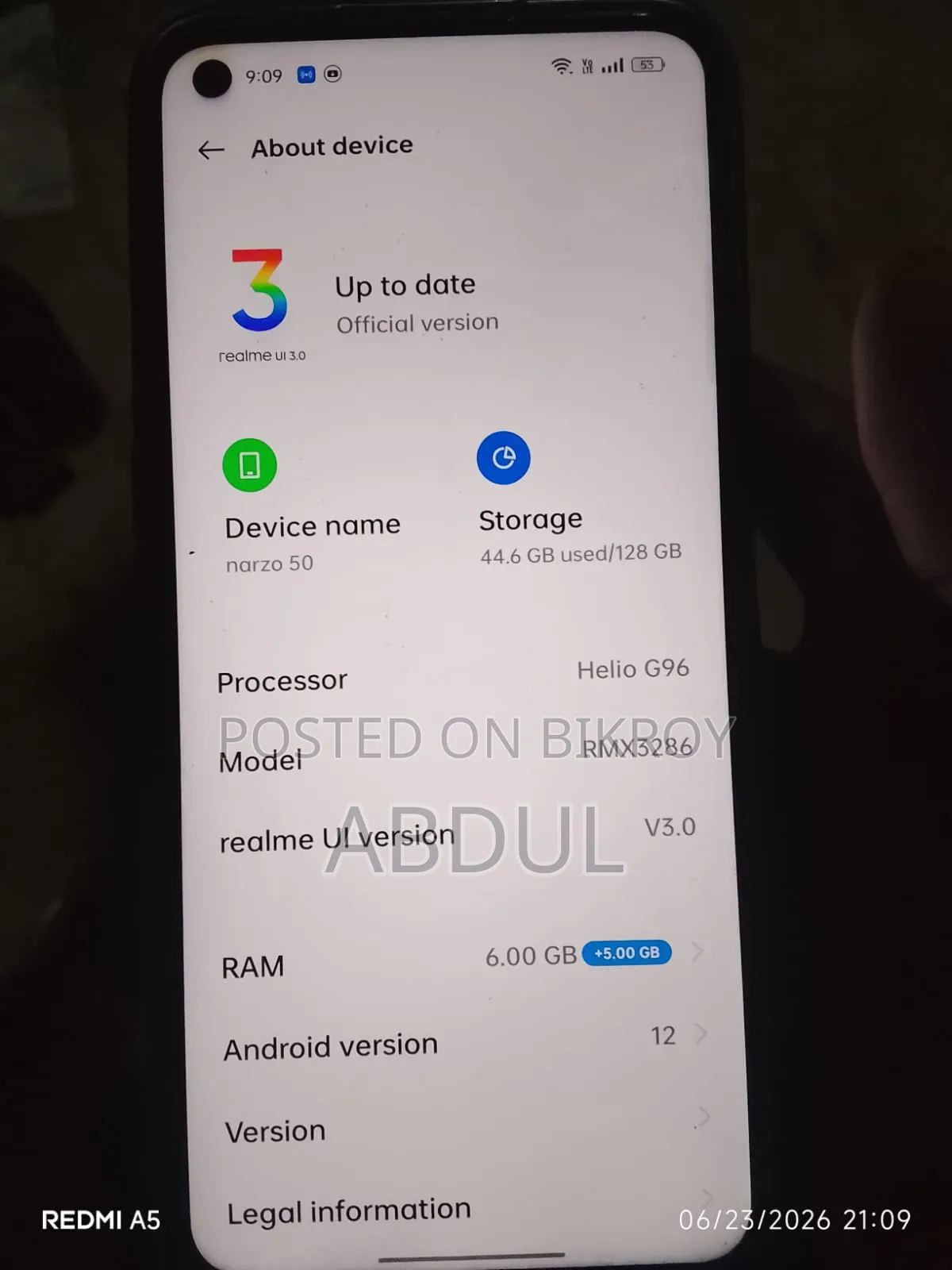 Realme Narzo 50 128 GB Black