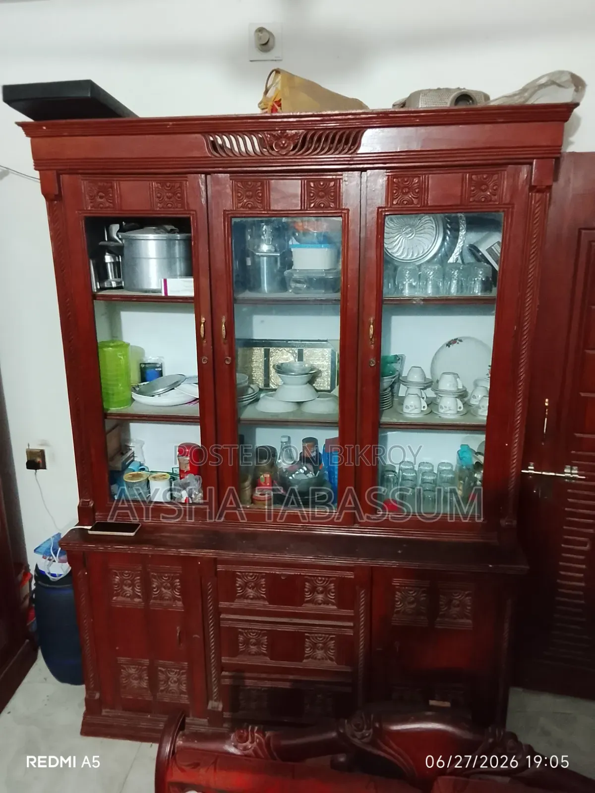 Wooden Wall Showcase for Sale.