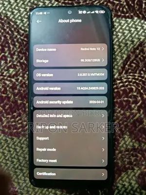 Xiaomi Redmi Note 12 128 GB Gray