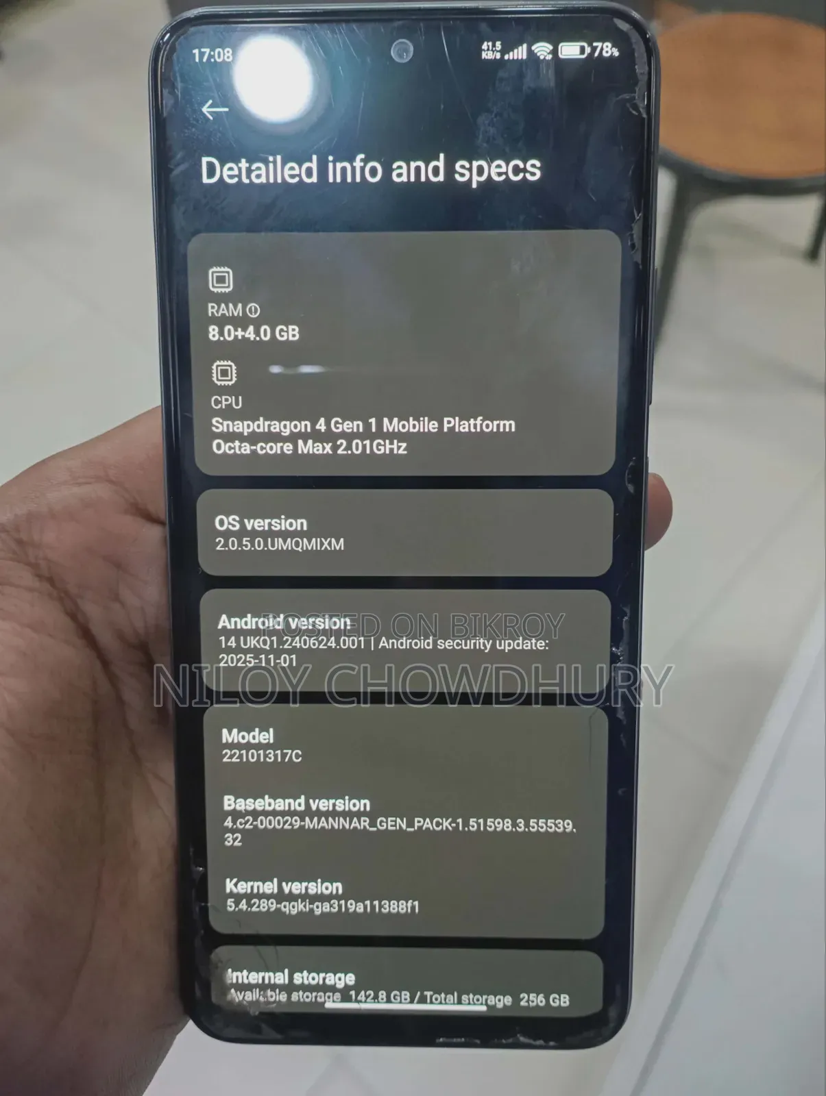 Xiaomi Redmi Note 12 5G 256 GB Black