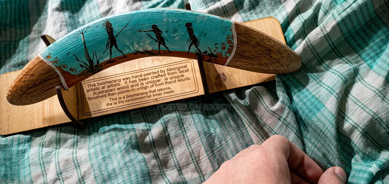 Original Australian Boomerang Showpiece (with stand)