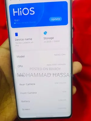 Tecno Camon 40 Pro 4G 256 GB Gray