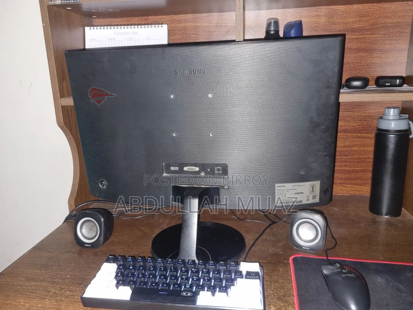 Samsung 24-Inch Curved Monitor (Lc24x390fhxxl) - Excellent Condition