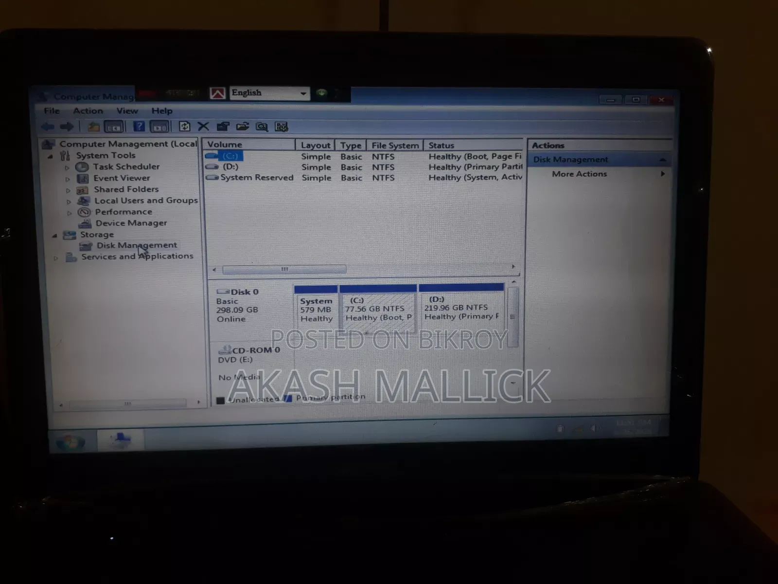 Laptop HP Compaq Presario CQ43 4GB Intel Core i3 HDD 350GB